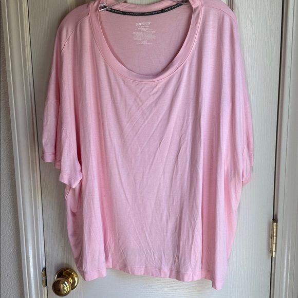 NWT JOYSPUN BABY PINK SUPERSOFT PJ TOP SZ 3X - Picture 1 of 4